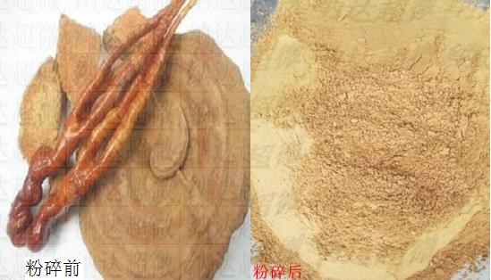 鹿角灵芝微纳米粉碎加工