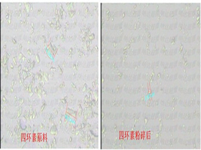 四环素原料微纳米粉碎加工